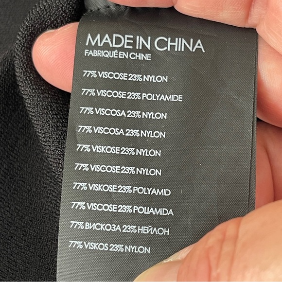 Club Monaco Sheath Dress Black Off The Shoulder Knit Size S - Picture 9 of 11